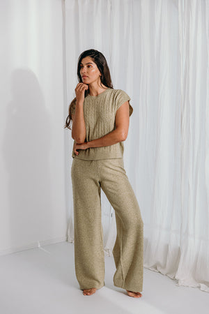 
                  
                    Donna cable knit top
                  
                