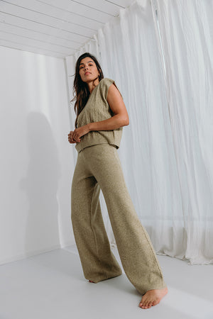 
                  
                    Donna cable knit pants
                  
                