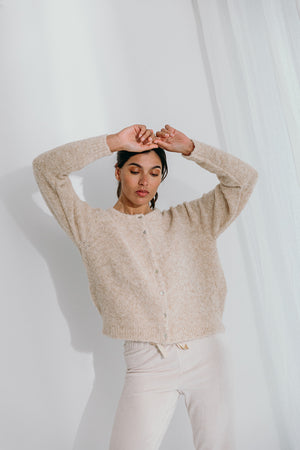 
                  
                    Dré bouclé knit cardigan
                  
                