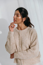 Dré bouclé knit cardigan