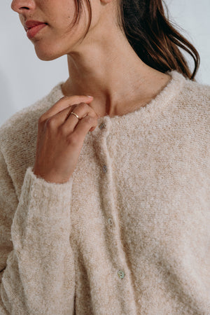 
                  
                    Dré bouclé knit cardigan
                  
                