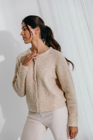 
                  
                    Dré bouclé knit cardigan
                  
                