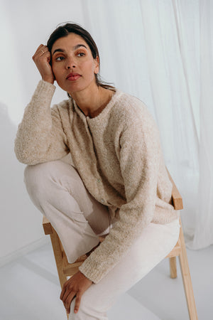 
                  
                    Dré bouclé knit cardigan
                  
                