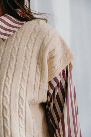 
                  
                    Donna cable knit top
                  
                