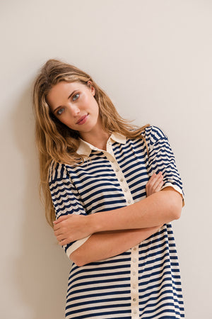 
                  
                    SAMPLE Joanne knitted stripes short dress
                  
                