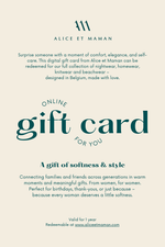 Online Gift Card Alice et Maman